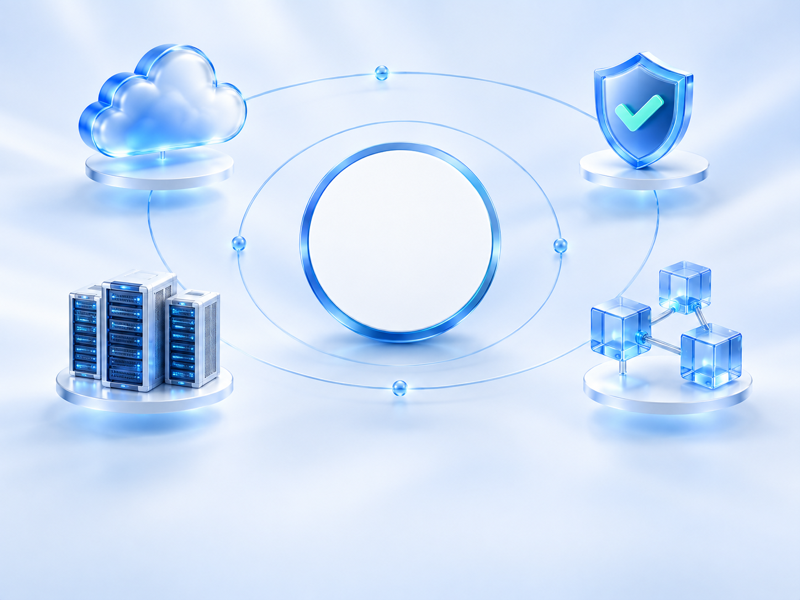 3D ecosystem connecting cloud, security, infrastructure, and integration