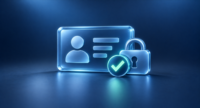 Authentication technology illustration