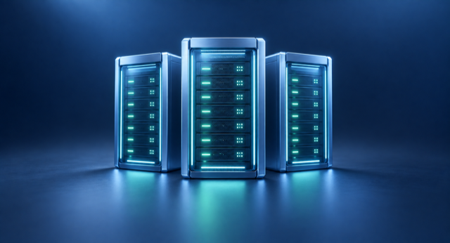 Servers technology illustration